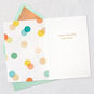 Colorful Scattered Dots Signature Birthday Card Open card with envelope image number 3