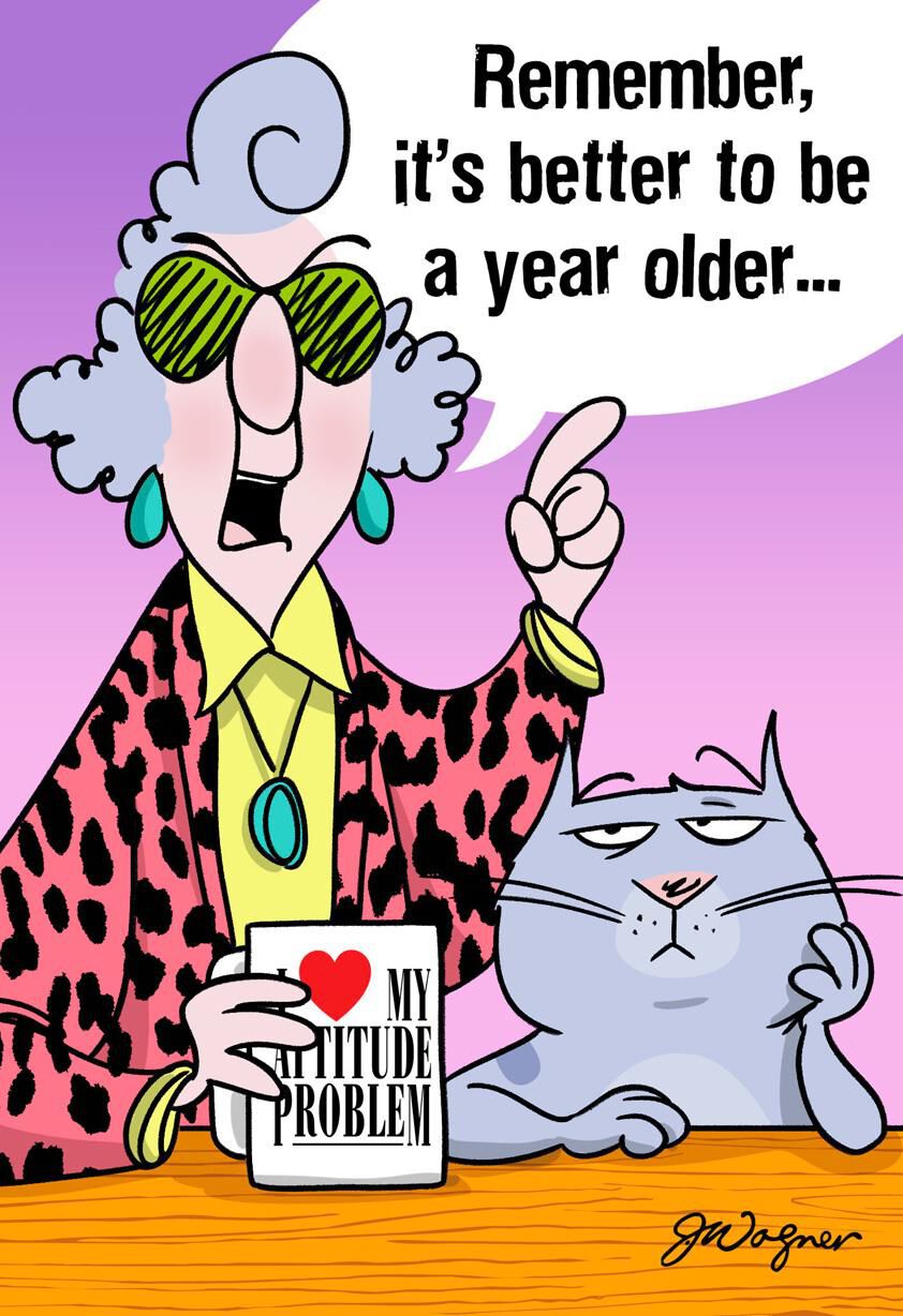 Maxine™ Better Old Than Pregnant Funny Birthday Card