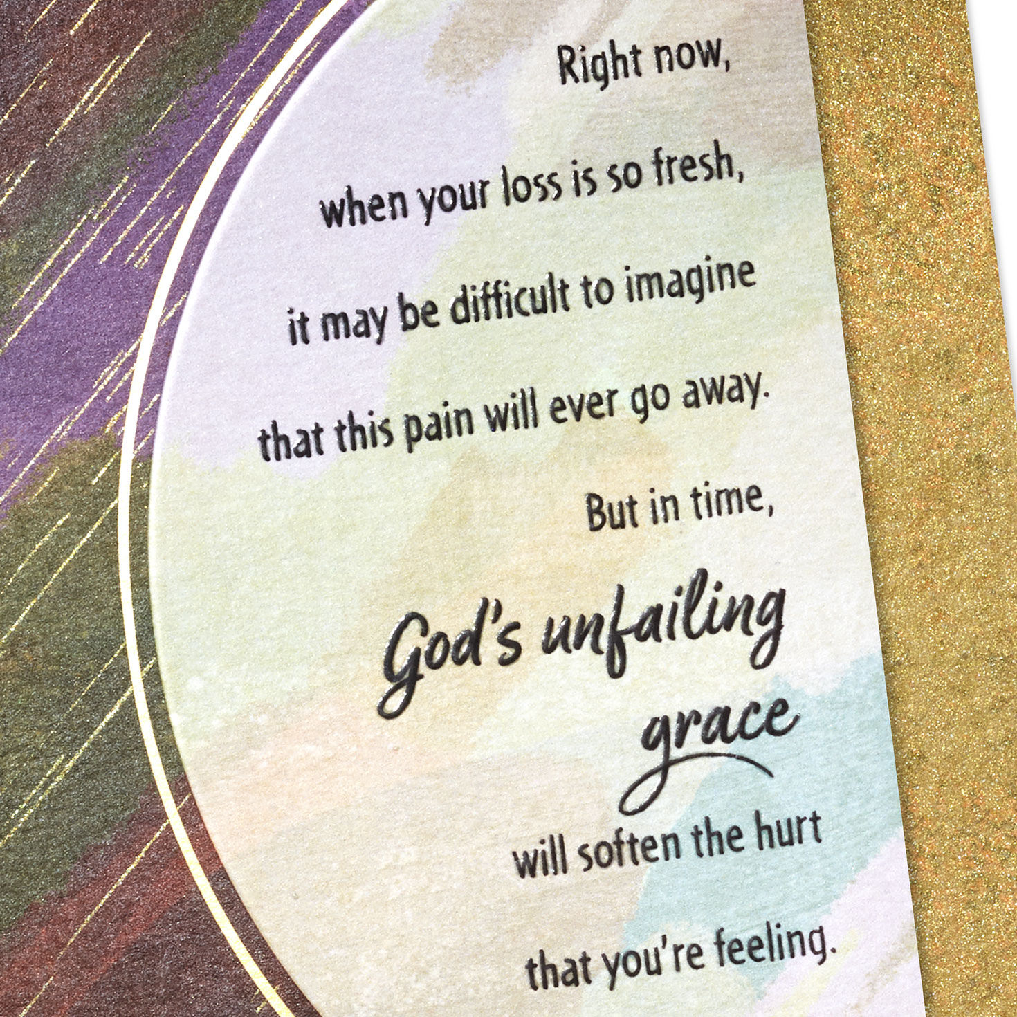 God's Grace Softens the Hurt Religious Sympathy Card for only USD 4.99 | Hallmark