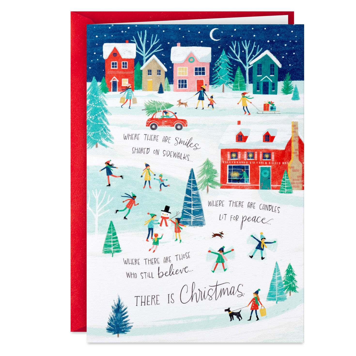 Smiles on Sidewalks and Candles in Windows Boxed Christmas Cards, Pack of 16 for only USD 9.99 | Hallmark