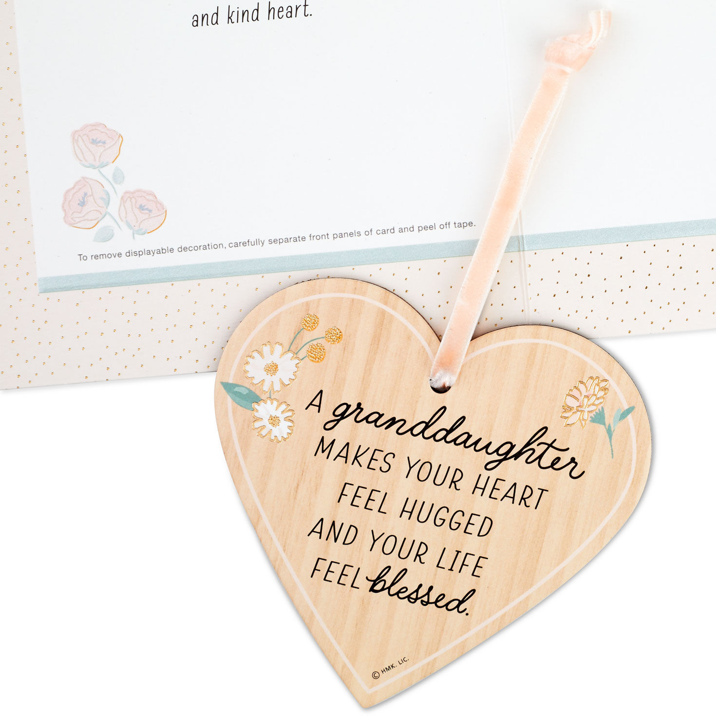 Heart Ornament Birthday Card for Granddaughter attachment image number 6