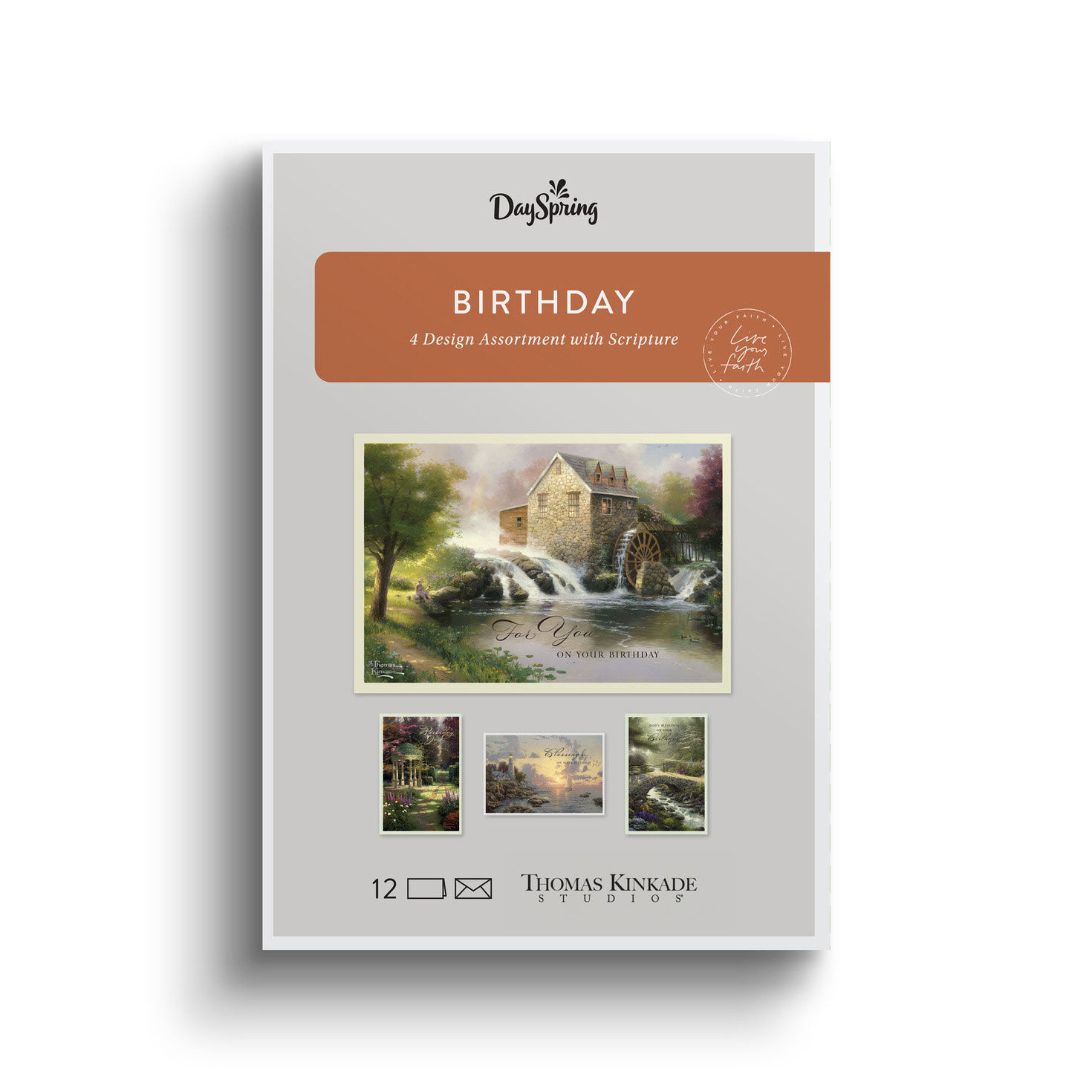 Thomas Kinkade DaySpring Birthday Cards Assortment package front image number 2