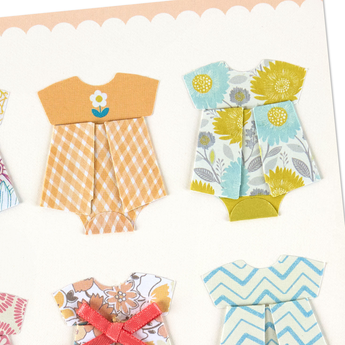 Handcrafted Dresses New Baby Girl Card Card Front Detail image number 4