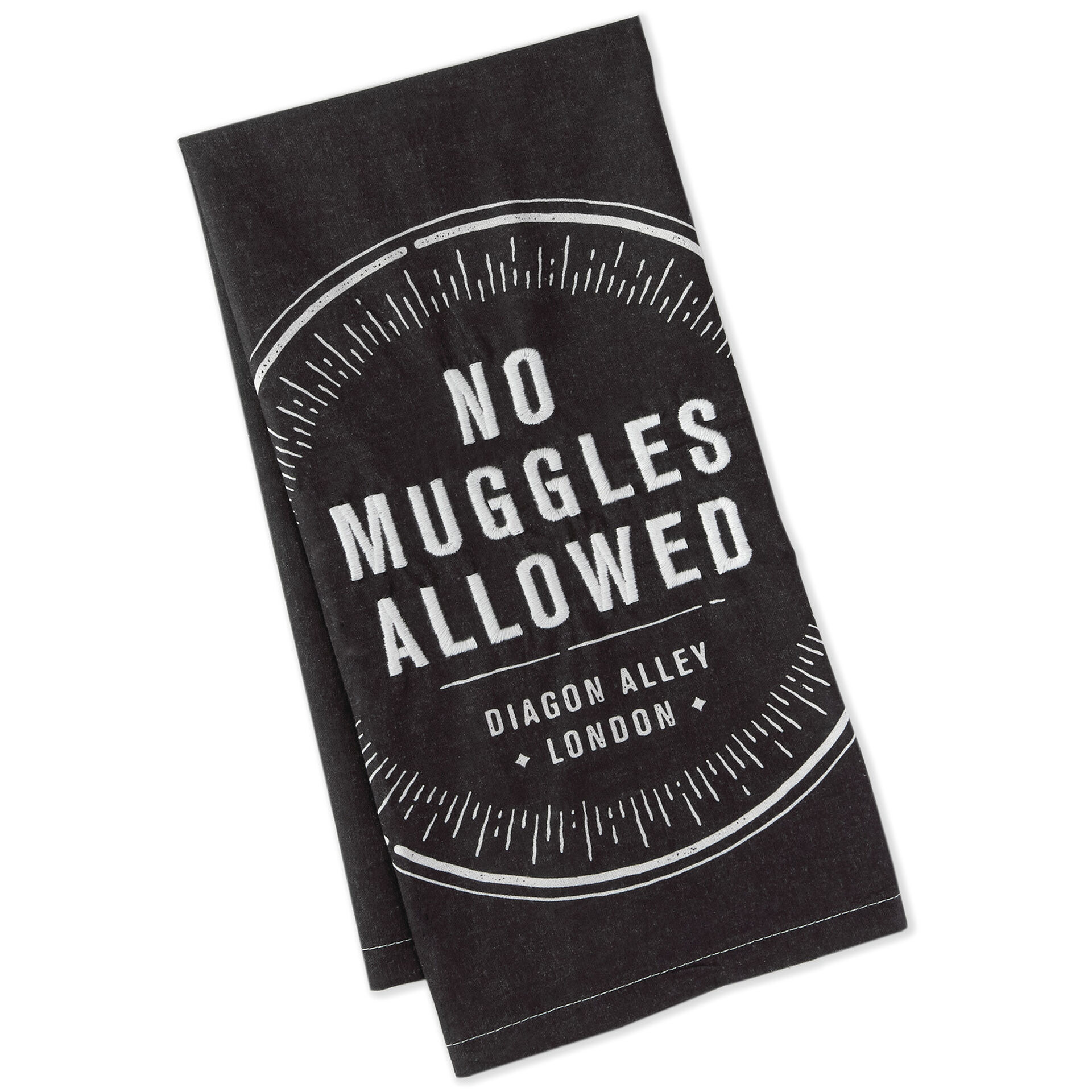 Harry Potter No Muggles Allowed Tea Towel Kitchen Linens Hallmark