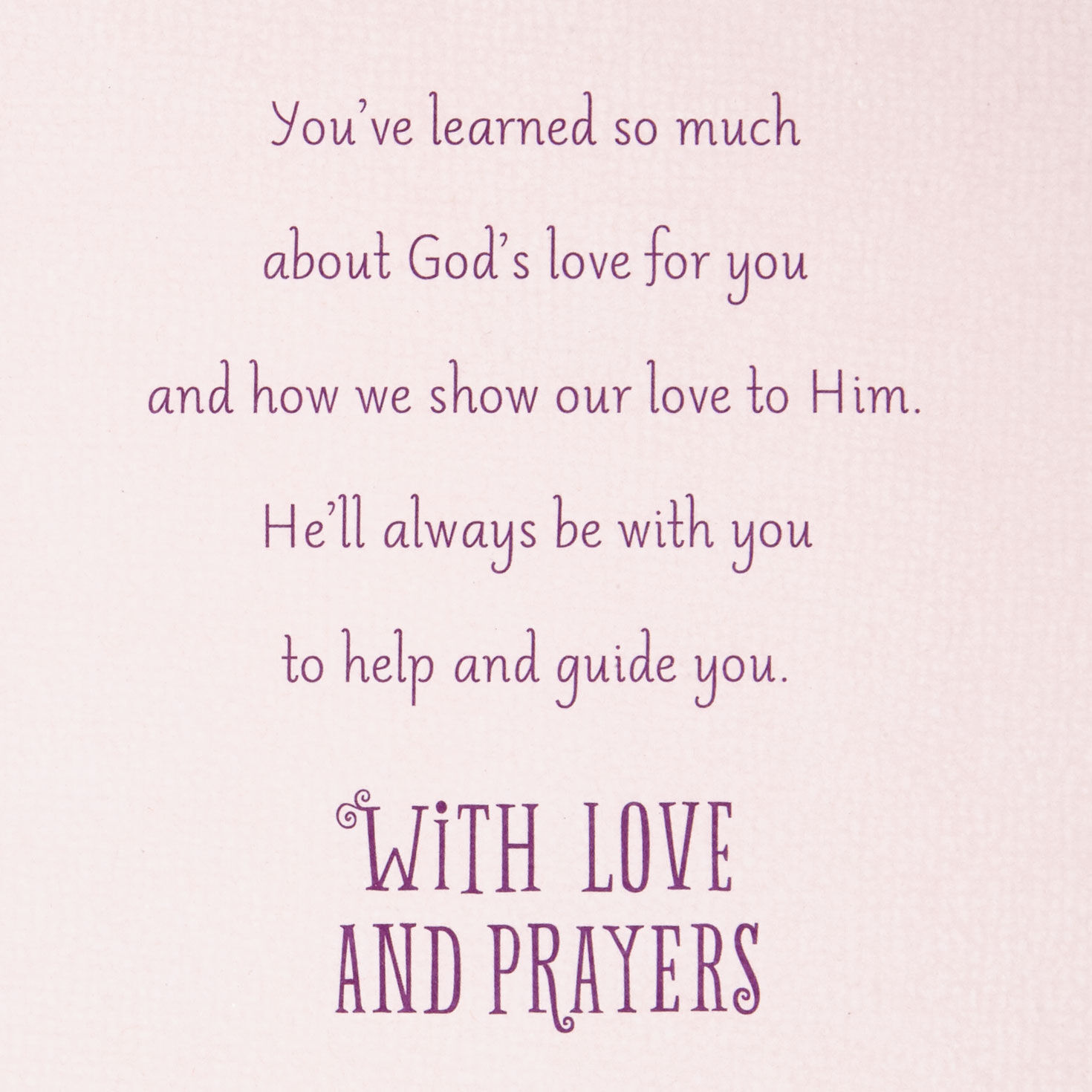 God Will Always Be With You Religious First Communion Card for Granddaughter for only USD 4.99 | Hallmark