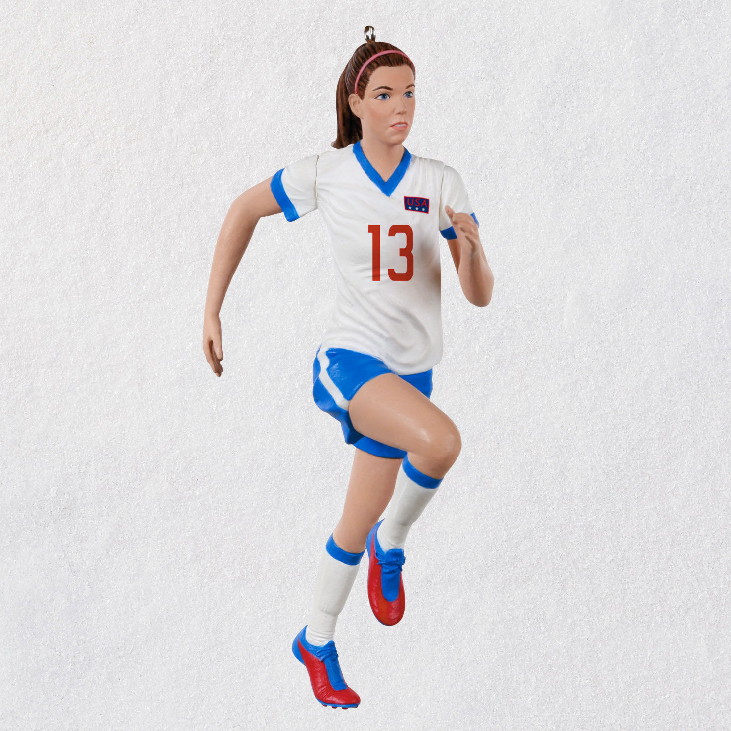 girl soccer player ornament