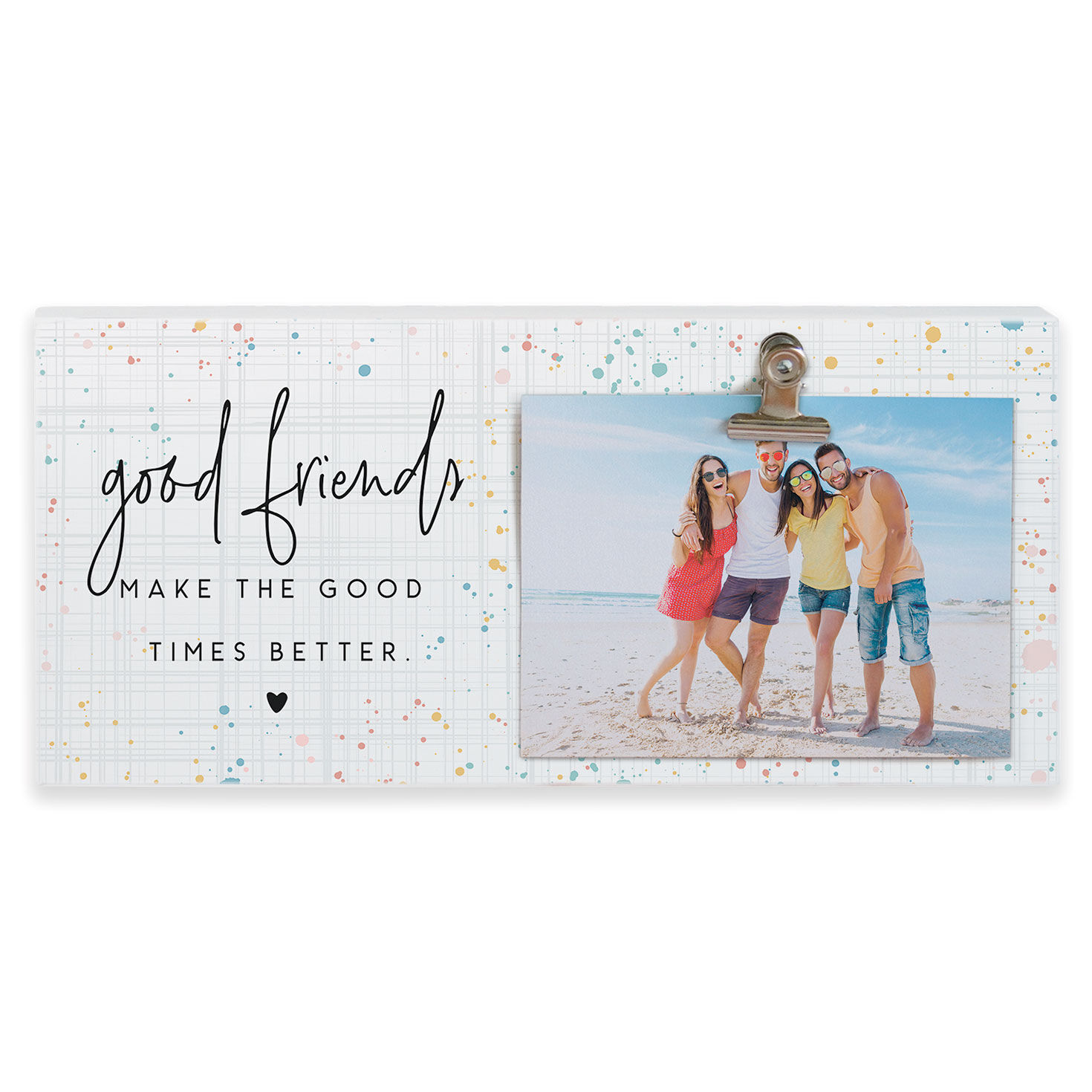 Good Friends Clip Picture Frame, 3x5, , large image number 1