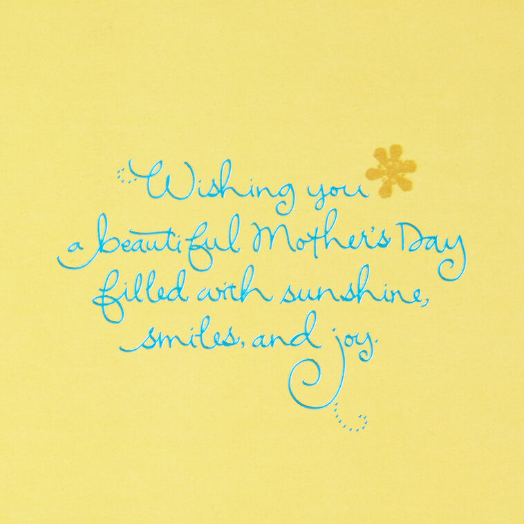 Yellow Layered Flower Mother's Day Card for Grandma Sentiment image number 2
