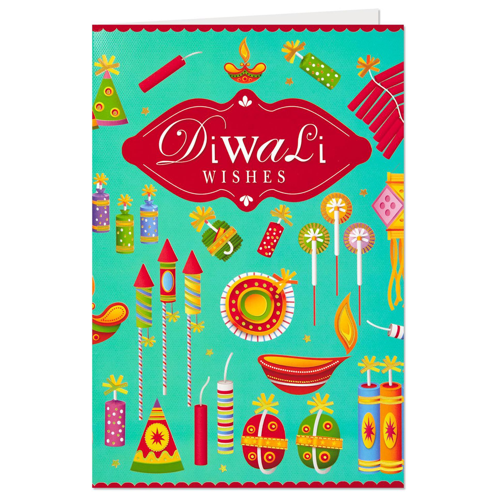 Colorful Fireworks Diwali Card Greeting Cards Hallmark