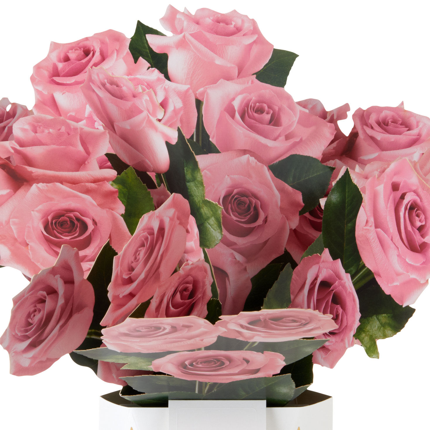 Jumbo Pink Rose Bouquet in Vase 3D Pop-Up Valentine's Day Card for only USD 12.99 | Hallmark