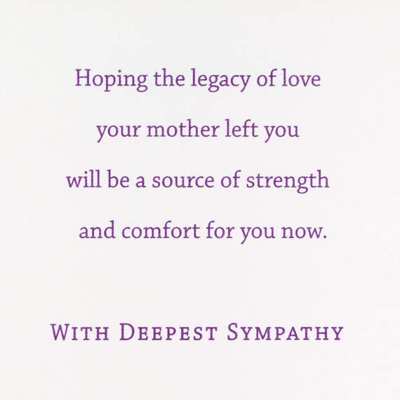 Your Mother Lives On in You Sympathy Card, , large image number 3