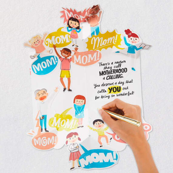 The Mom Calling Funny Pop-Up Mother's Day Card, , large image number 6