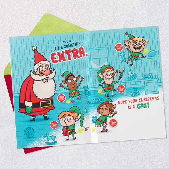 Farting Elves Funny Christmas Card With Sound, , large image number 4
