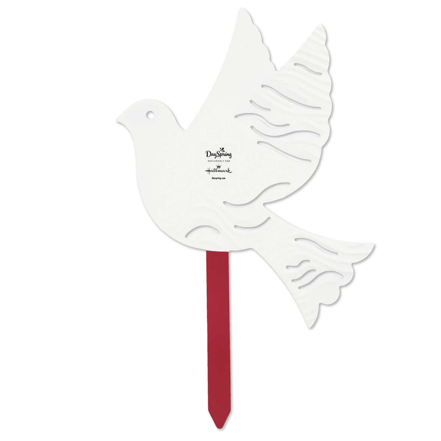 Dove-Shaped Garden Stake With Quote back image number 2