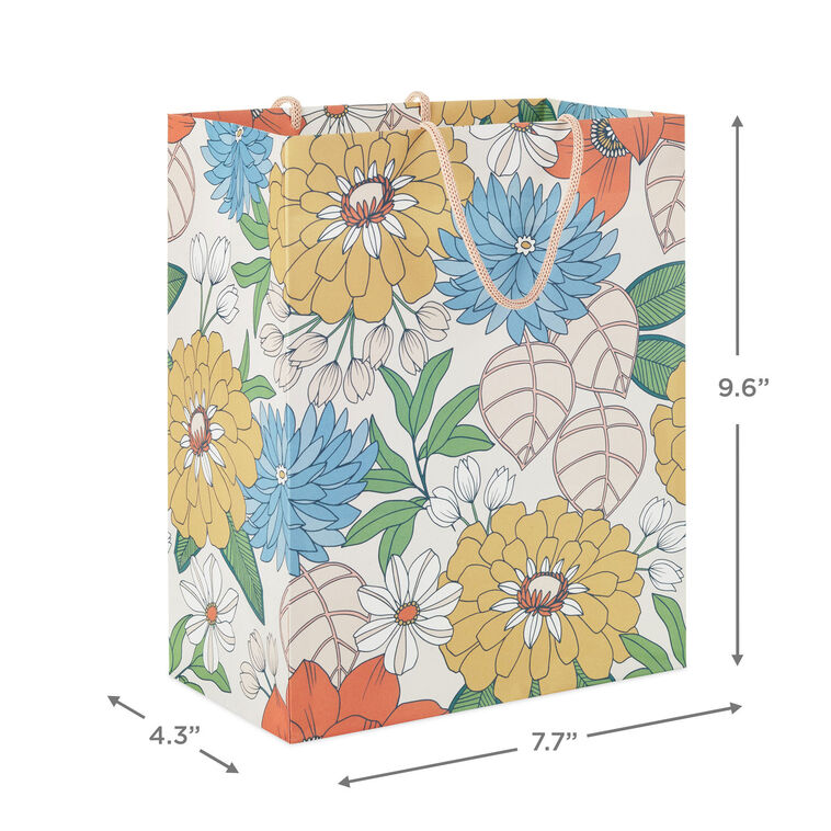 Mod Blossoms Medium Gift Bag measurement image number 3