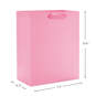 9.6" Pink Medium Gift Bag, Light Pink, large image number 3