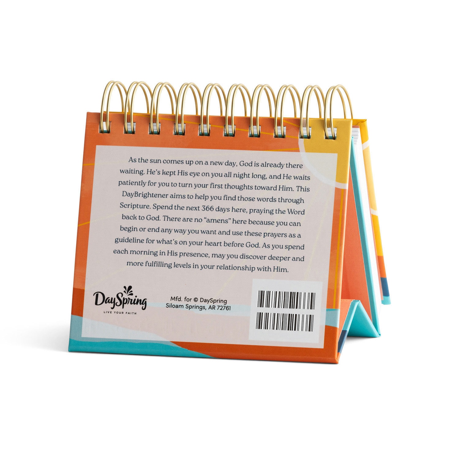 In the Morning I Pray DaySpring Perpetual Calendar Back image number 2