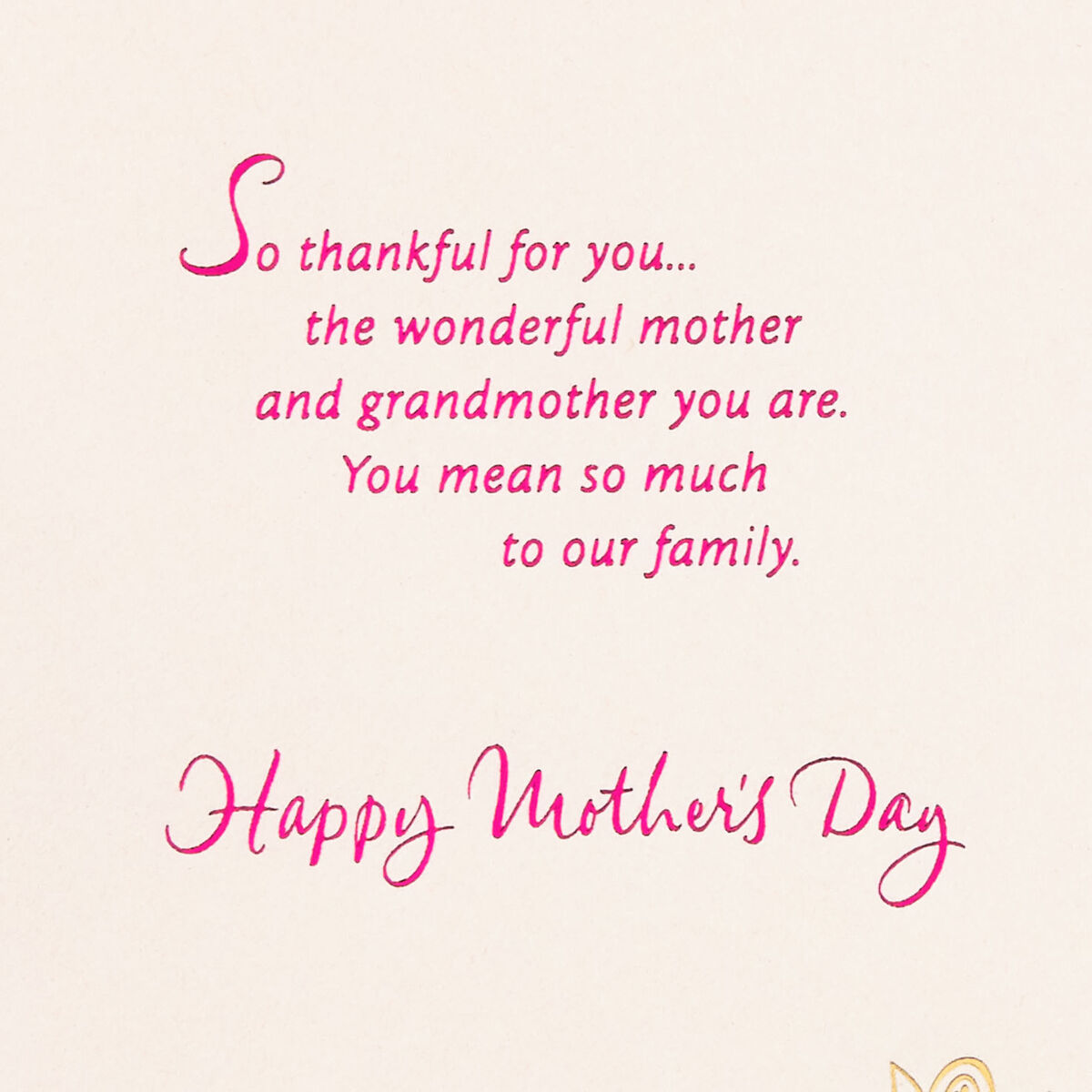 So Thankful for You Mother's Day Card for Grandmother - Greeting Cards ...