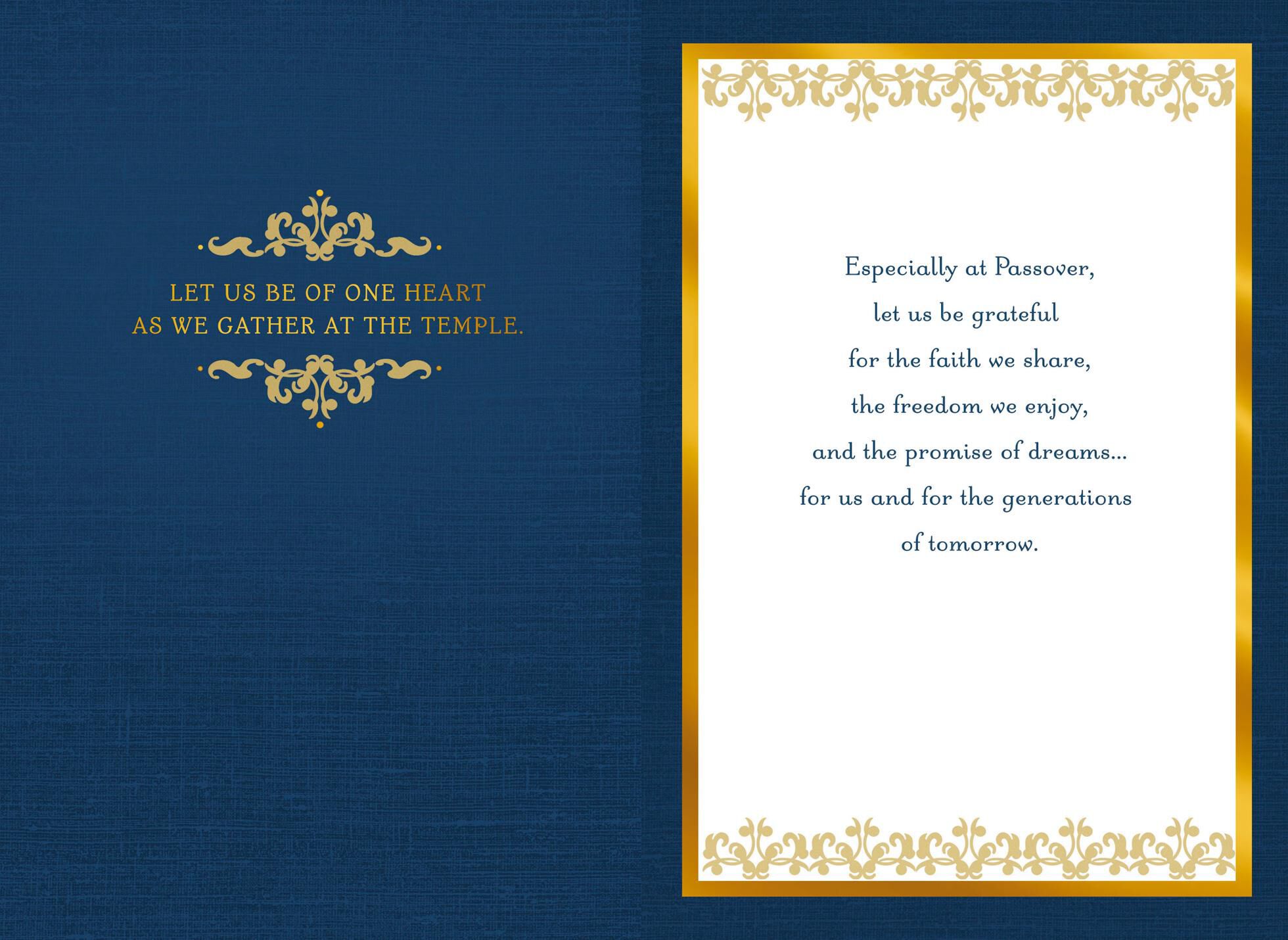 Our Wish for You Passover Card