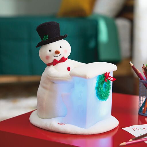 20th Anniversary Sing-Along Showman Snowman Plush With Sound, Light and Motion, 