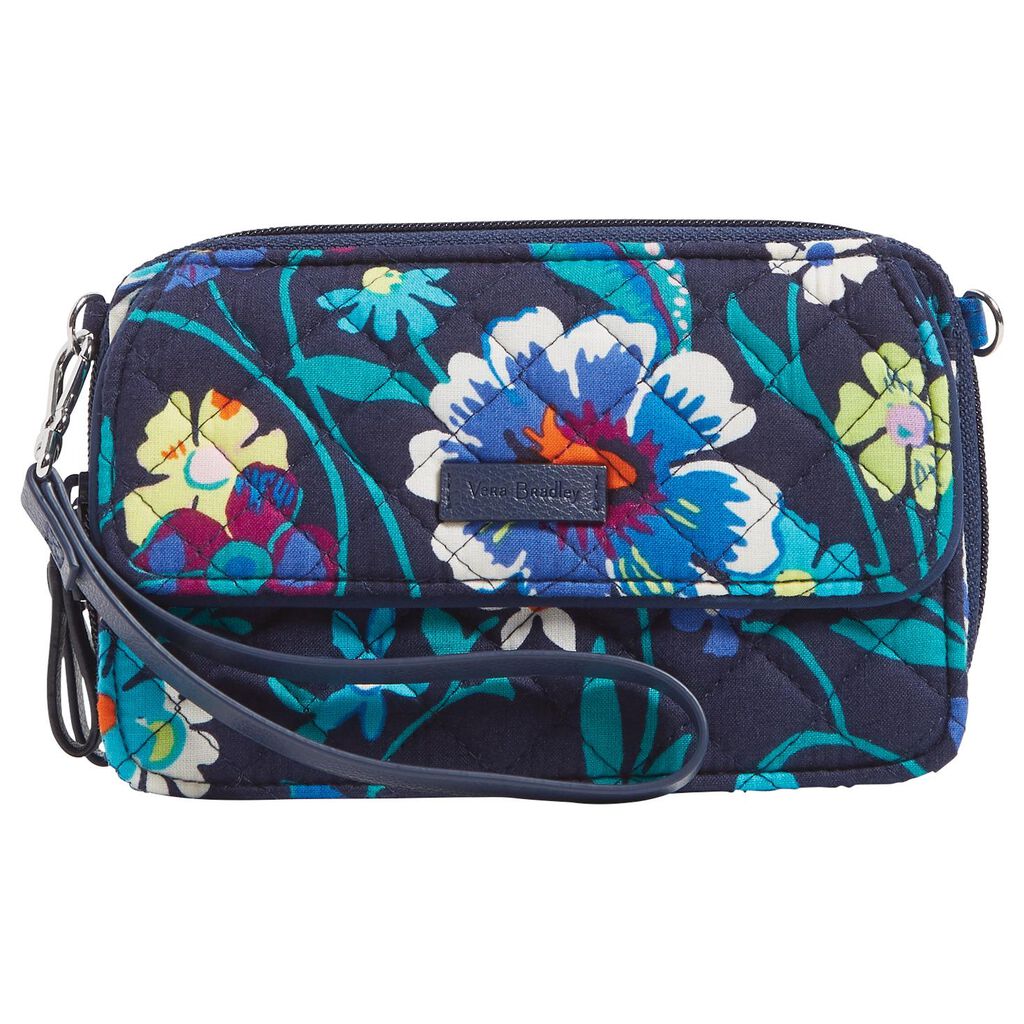 Vera Bradley Iconic RFID All in One Crossbody Purse in Moonlight Garden