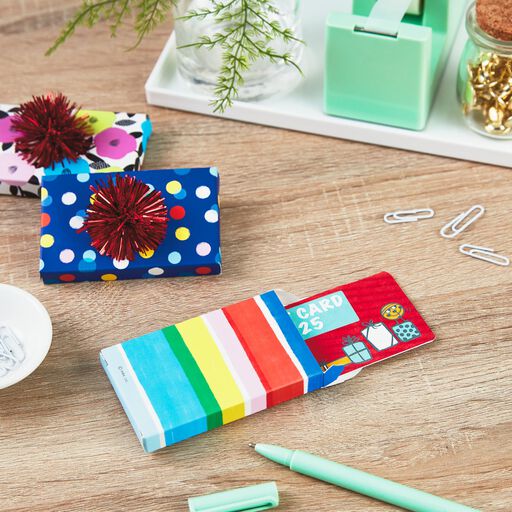 3.7" Assorted Gift Card Holder Boxes With Bows 3-Pack, 