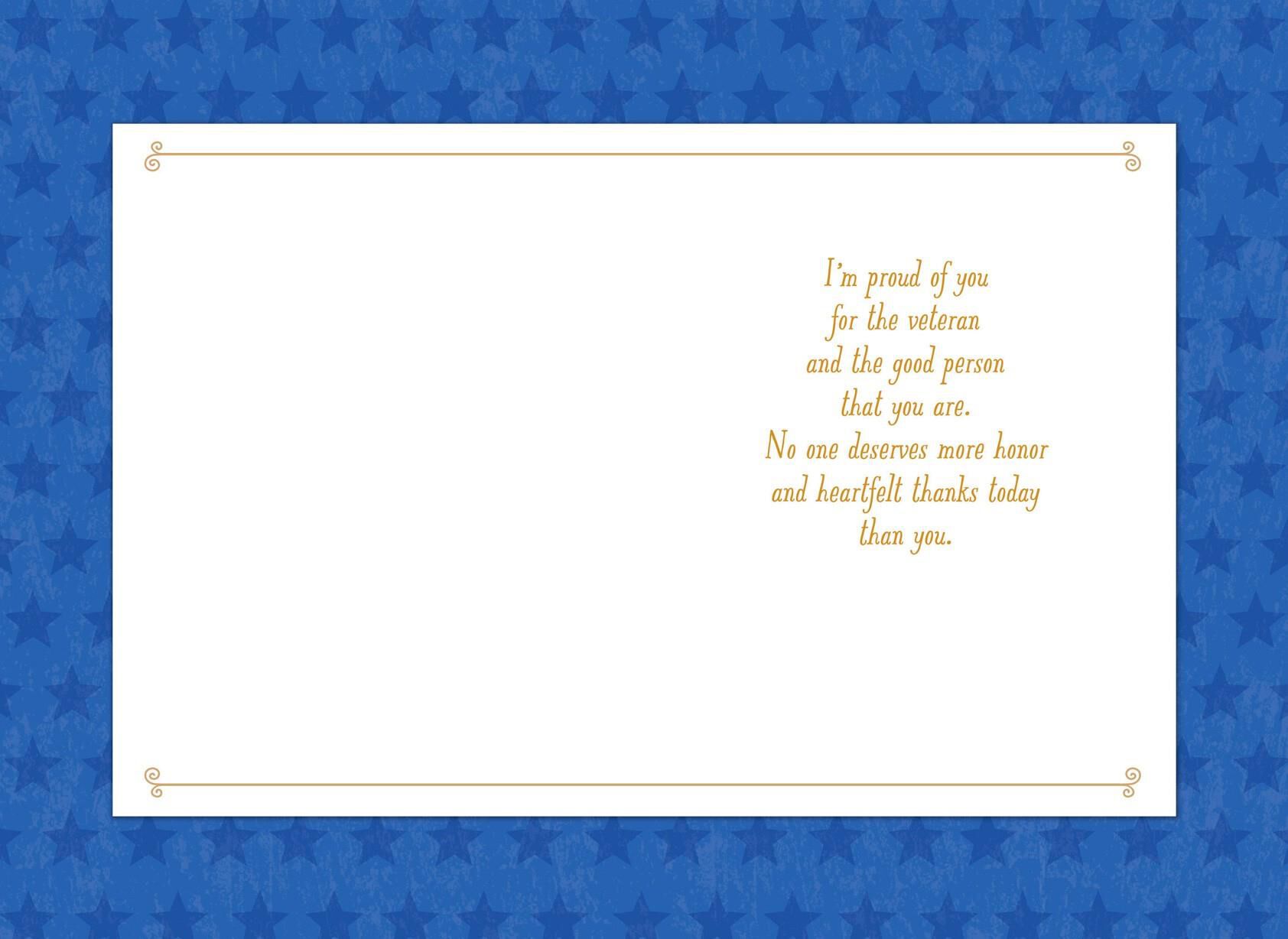 I Love You Veterans Day Card