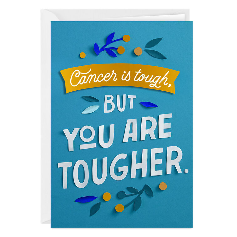 You're Tougher Than Cancer Custom Encouragement Card