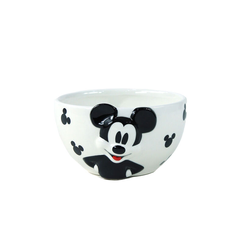 R Squared Disney Mickey Mouse Sculpted Noodle Bowl With Chopsticks