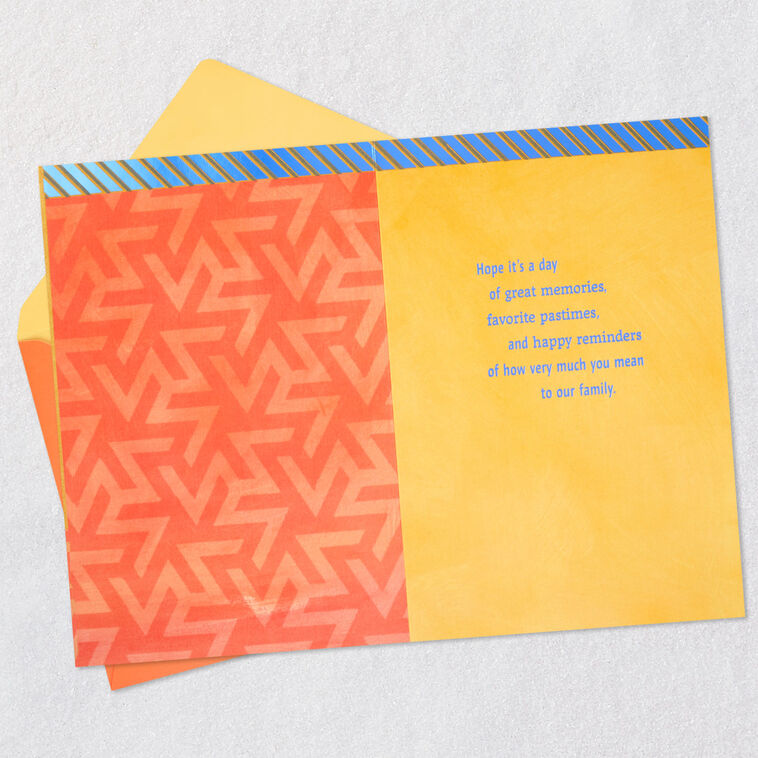 Purple and Red Birthday Cake Card for Brother-in-law  image number 3