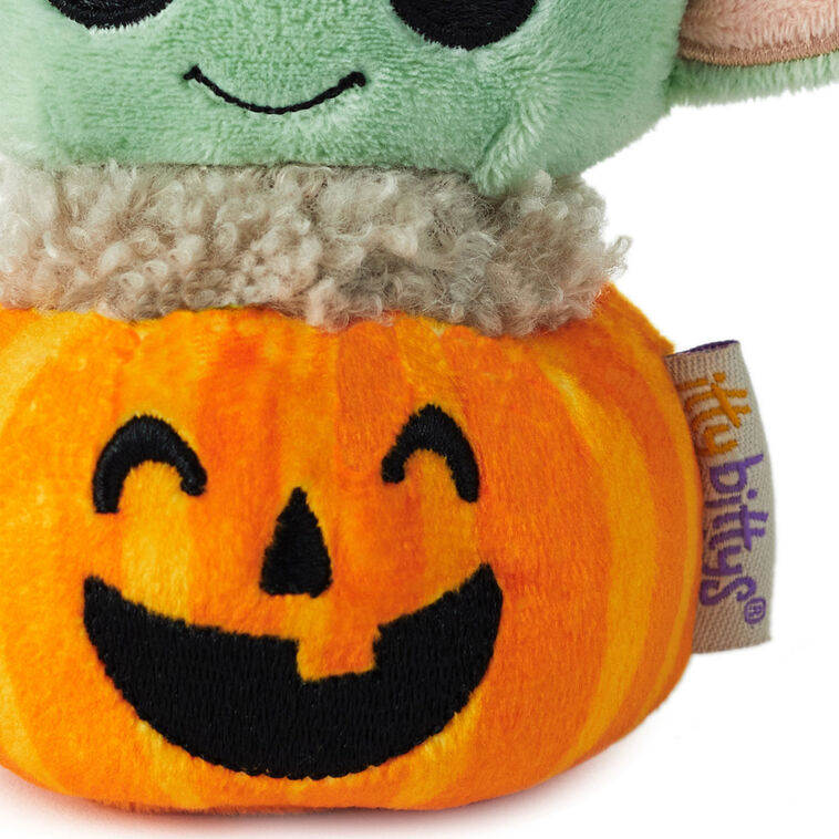 itty bittys® Star Wars: The Mandalorian™ Grogu™ Jack-o'-Lantern Plush, , large image number 5