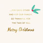 2 Mittens Granddaughter and Husband Christmas Card  image number 2