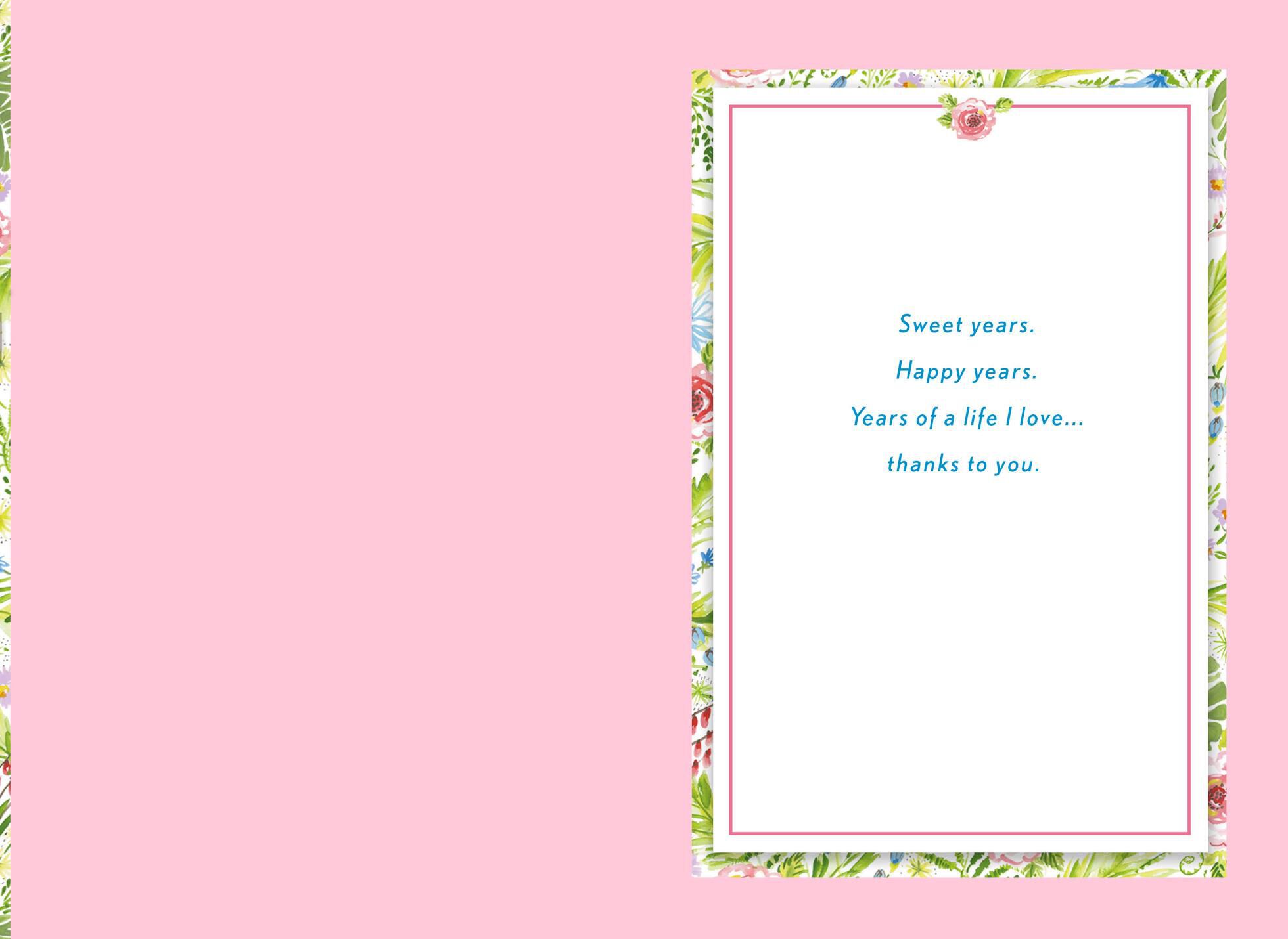 Dena Designs Sweet, Happy Years Anniversary Card for Wife