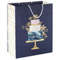 Elegant Cake Large Blue Gift Bag Front image number 1