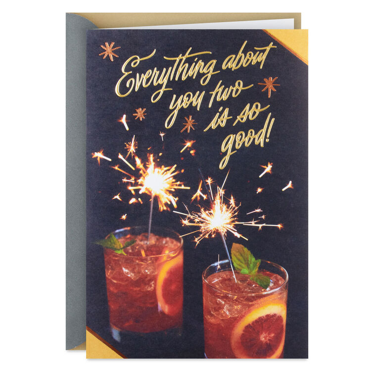 Cheers to You Two Anniversary Card for Couple