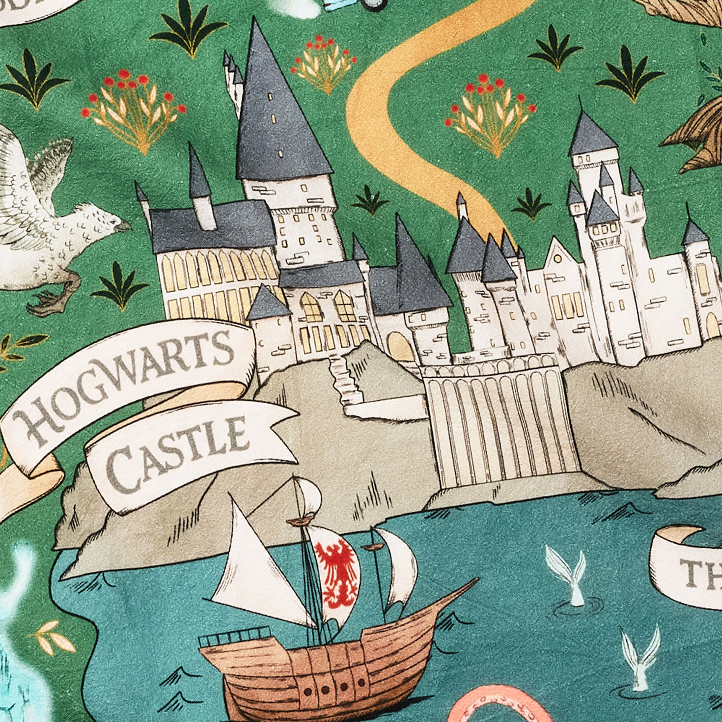 Harry Potter Map Kitchen Towel upclose view image number 3
