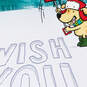 Merry Wishes in Yellow Snow Funny Pop-Up Christmas Card, , large image number 4