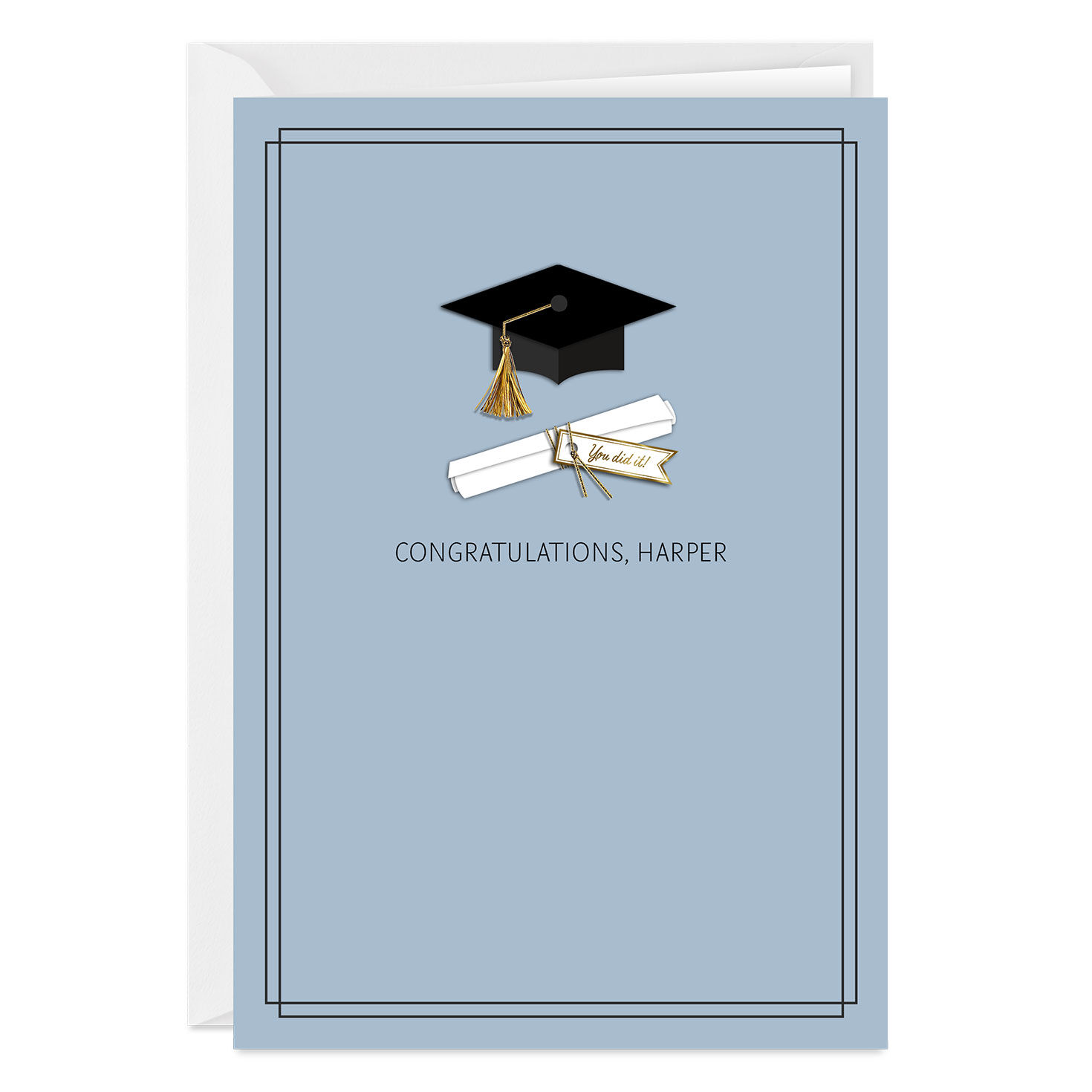 You're Just Getting Started Custom Graduation Card