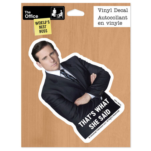The Office® Michael Scott That's What She Said Vinyl Decal, 