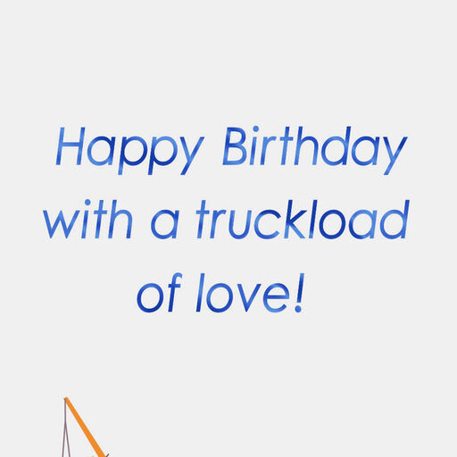 Truckload of Love Birthday Card for Grandson, 