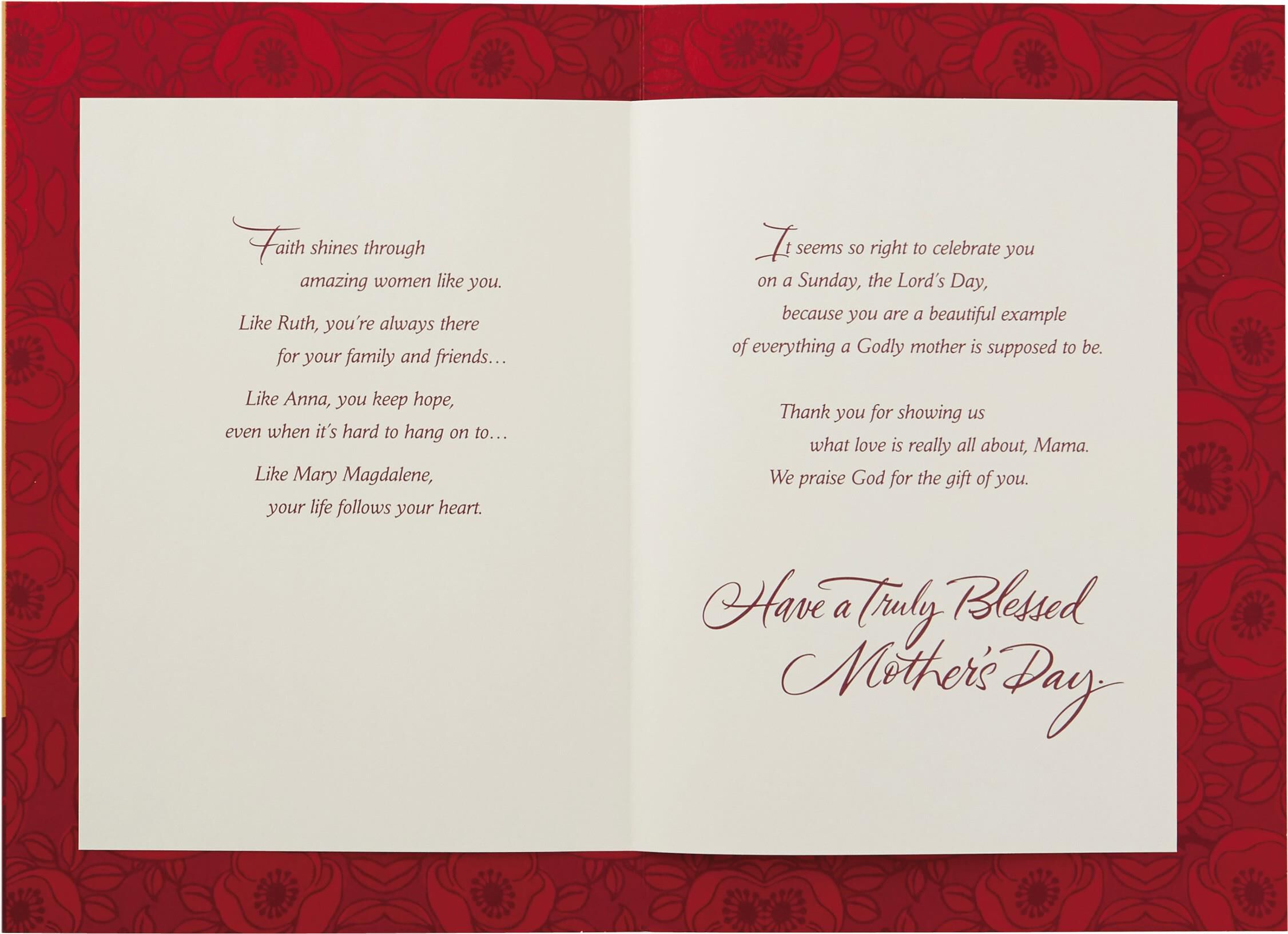 Sunday Hat Religious Mother's Day Card