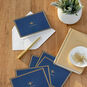Gold Bee on Dark Blue Thank You Note Cards Pack in use image number 6