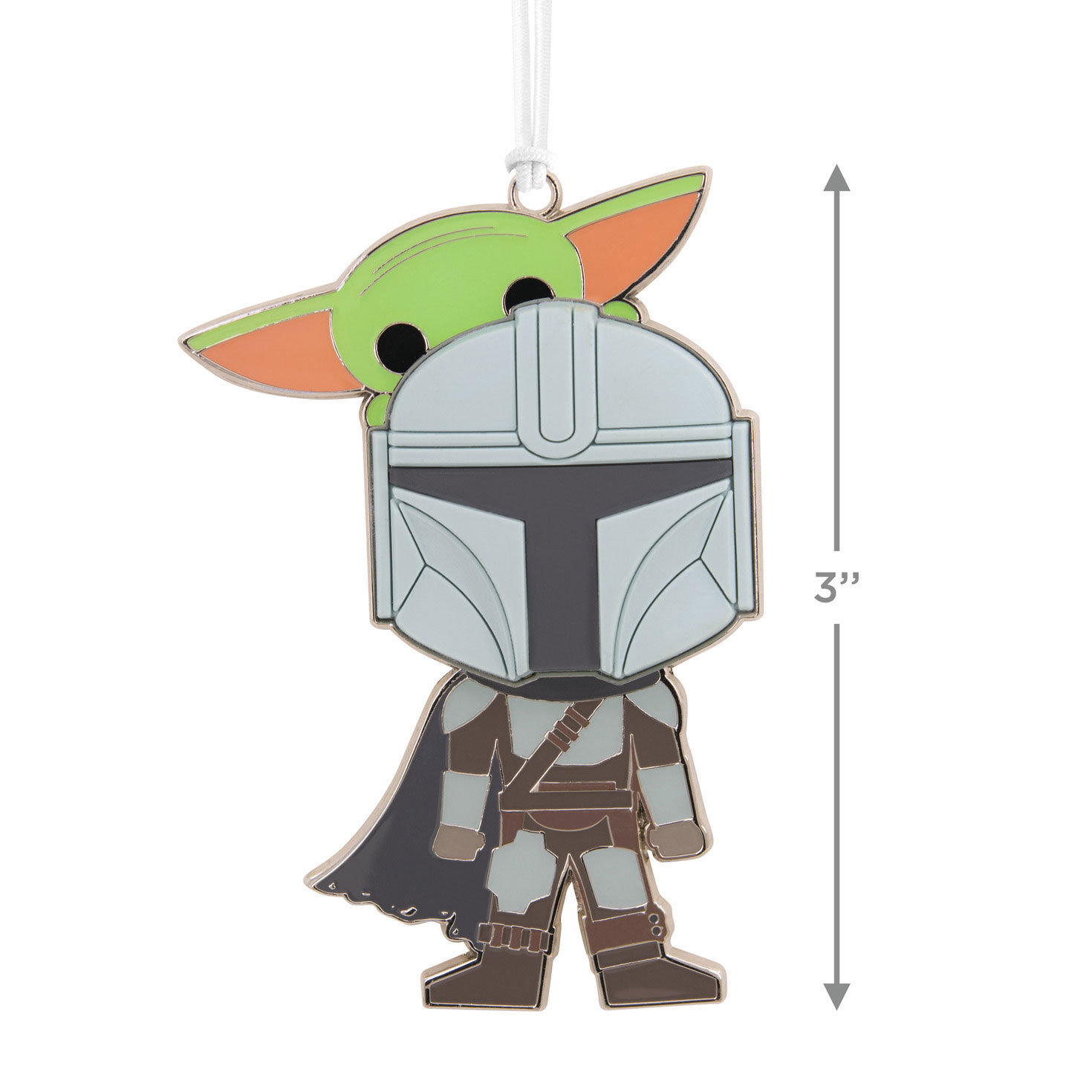 Star Wars: The Mandalorian&trade; and Grogu&trade; Metal With Dimension Hallmark Ornament, , large image number 3
