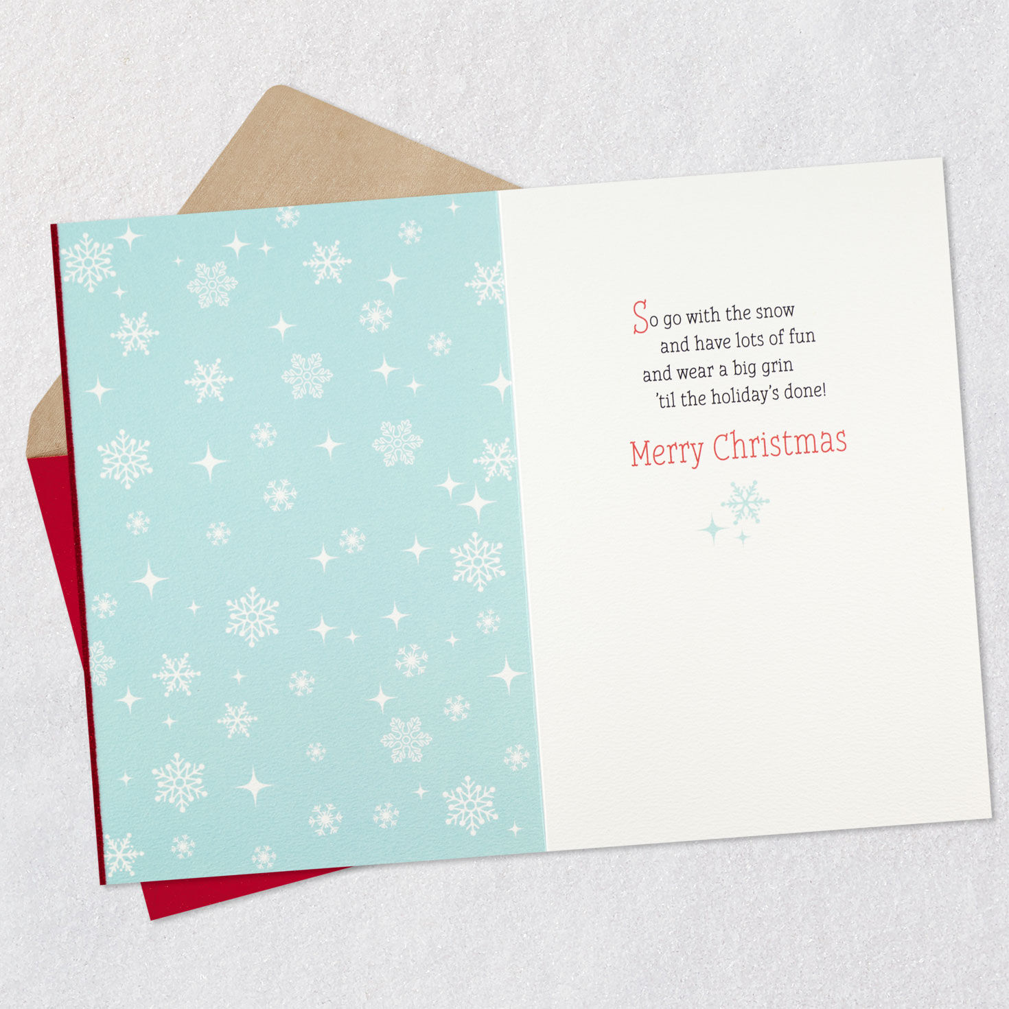 Grinch Carving Roast Beast Christmas Card Open Card with Envelope image number 3