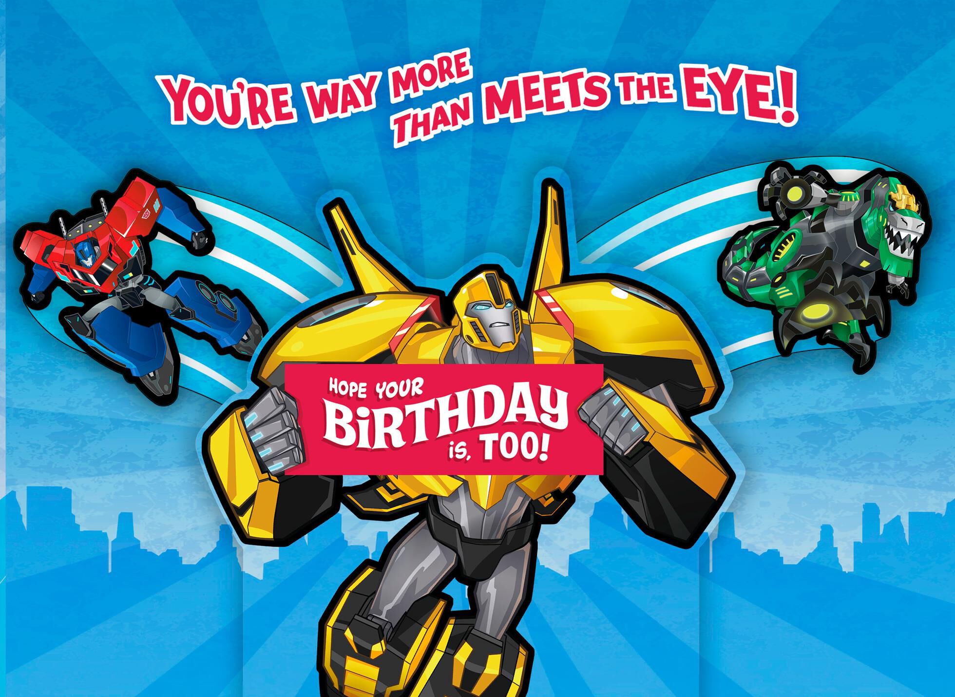 Transformers Exciting, Adventurous, Fun Birthday Card