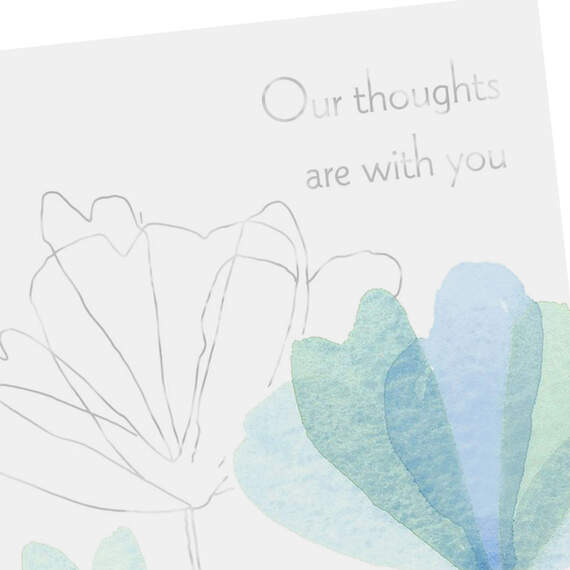 Our Thoughts Are With You Sympathy Card, , large image number 4