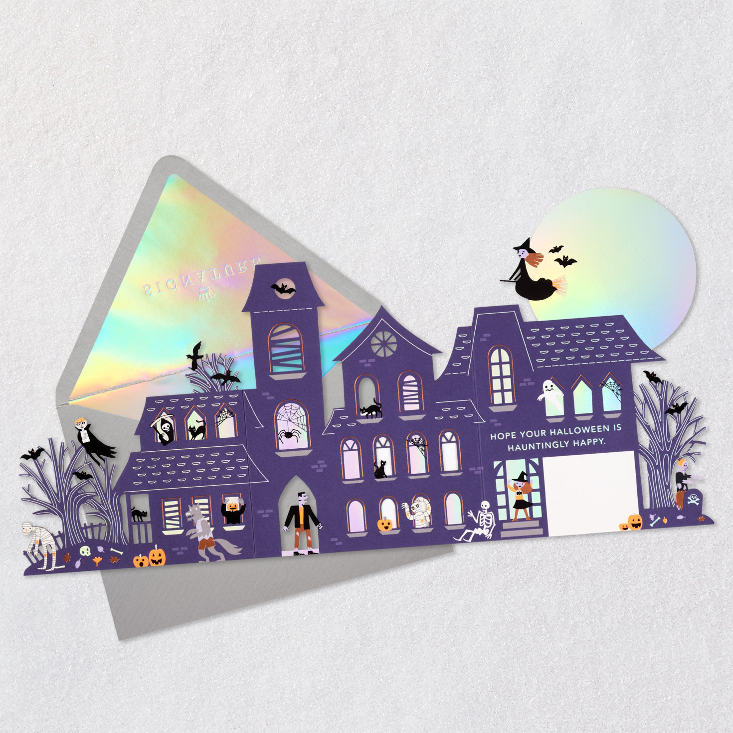 Fold-Out Haunted House Halloween Card for only USD 8.99 | Hallmark