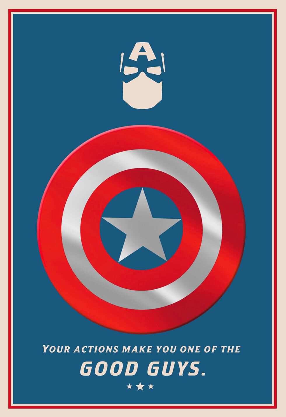Marvel Captain America One of the Good Guys Father's Day Card