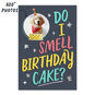 Dog With Party Hat Personalized Birthday Card front image number 2