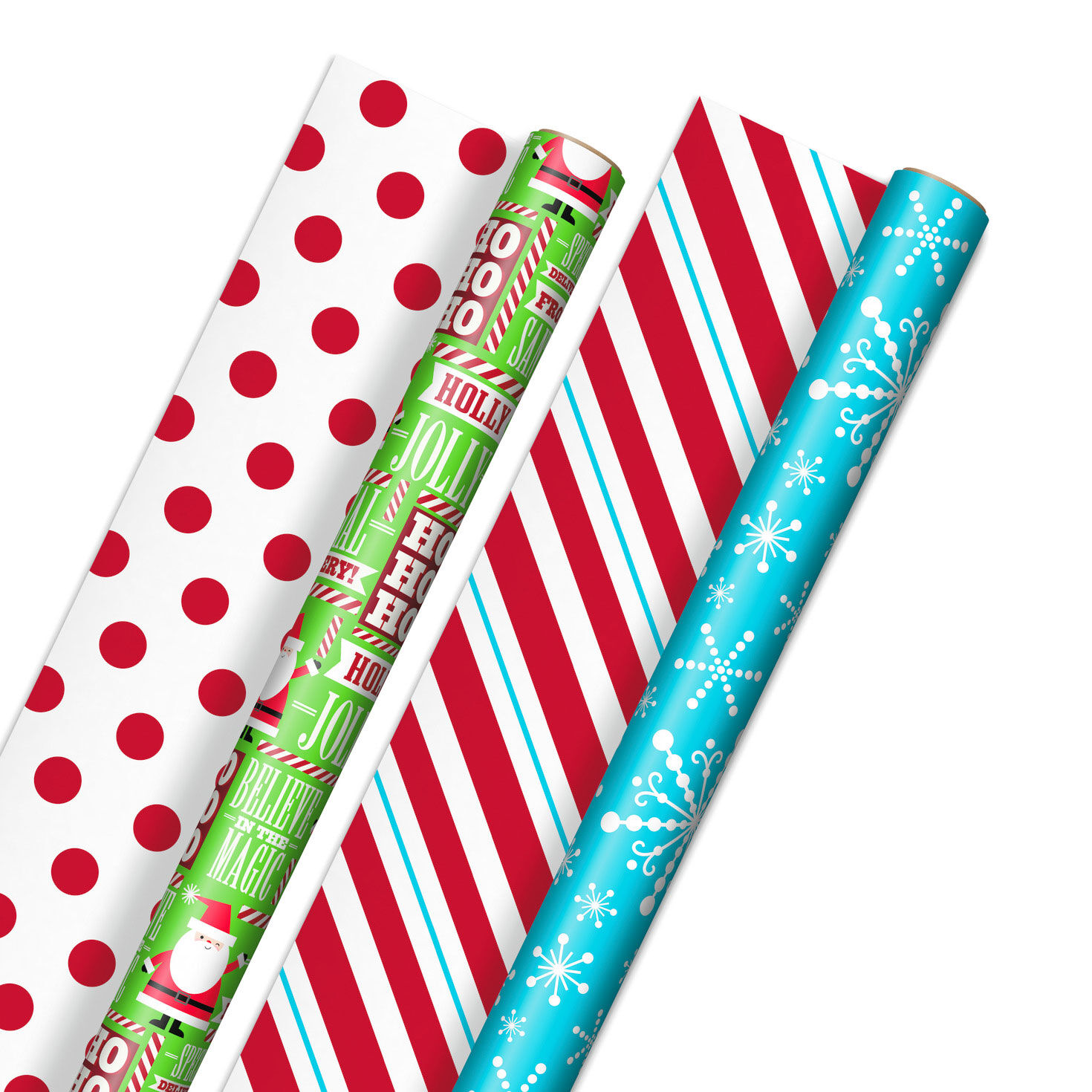 Holly Jolly 2-Pack Reversible Christmas Wrapping Paper, 160 sq. ft. for only USD 19.99 | Hallmark